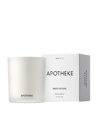 Apotheke White Vetiver Candle with box