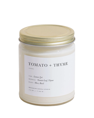Brooklyn Candle Studio Tomato and Thyme Candle Minimalist 8oz