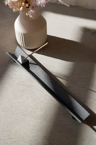Chushin Kobo Sugoroku Cast Iron Incense Stick Holder made in Japan lifestyle with incense sticks