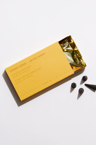P.F. Candle Co Golden Hour Incense Cones 30 cones open box